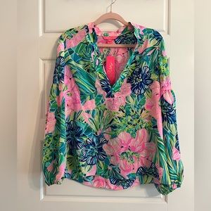 Lily Pulitzer silk tunic top